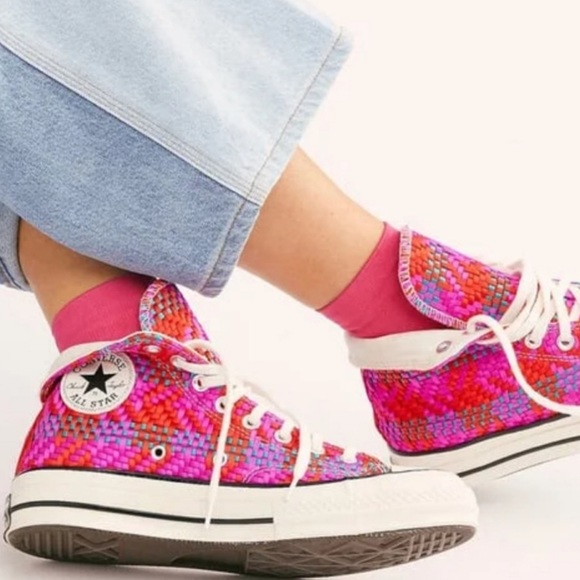 NEW Converse All Star from Free People Culture Weave 70 High Top Sneakers